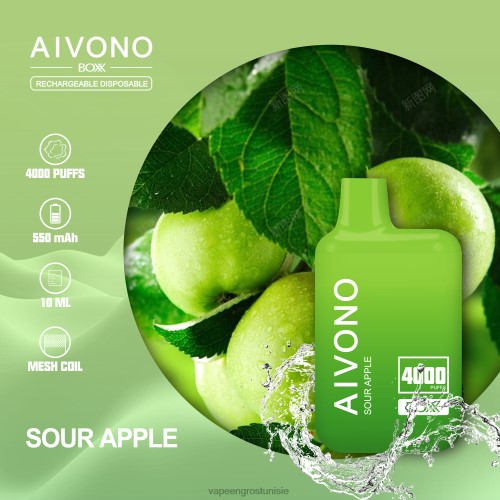 Cigarette Électronique Jetable Tunisie - Aivono AIM BOXX 4000 pomme aigre 2D686220