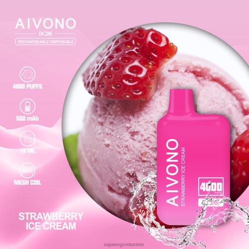 glace à la fraise