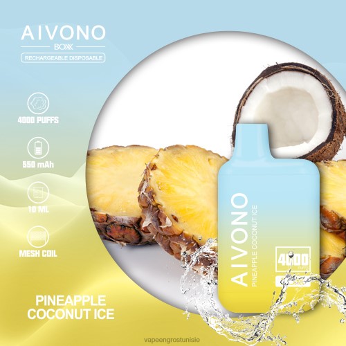 glace à l'ananas et à la noix de coco