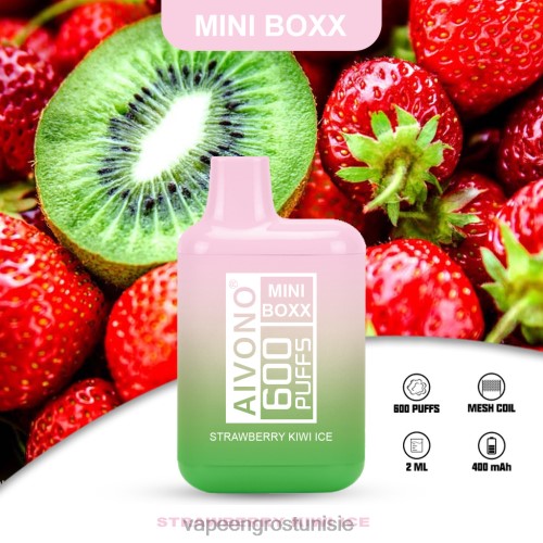 Cigarette Electronique Grossiste - Aivono AIM MINI BOXX 600 glace fraise kiwi 2D686234