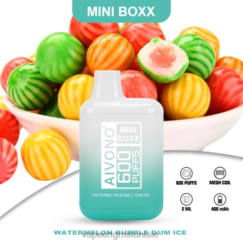 glace bubble-gum à la pastèque