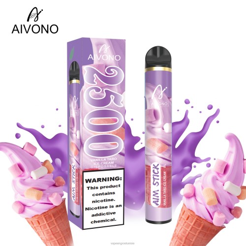 Cigarette Électronique Jetable - Aivono AIM STICK 2500 glace au taro et à la vanille 2D686147