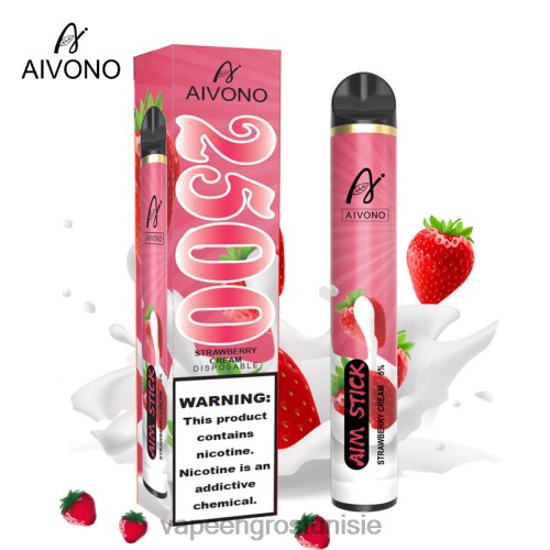 Cigarette Électronique Prix - Aivono AIM STICK 2500 crème de fraise 2D686155