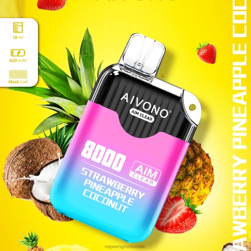 fraise ananas noix de coco