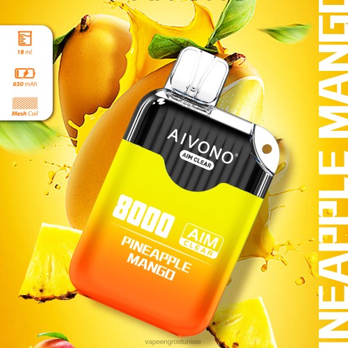 Cigarette Électronique Jetable Prix - Aivono AIM CLEAR 8000 mangue ananas 2D686209