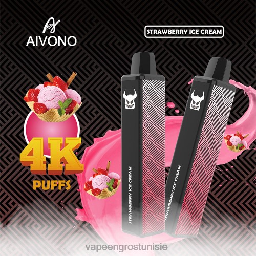 Vapoteuse En Gros - Aivono AIM FREAK 4000 glace à la fraise 2D686263