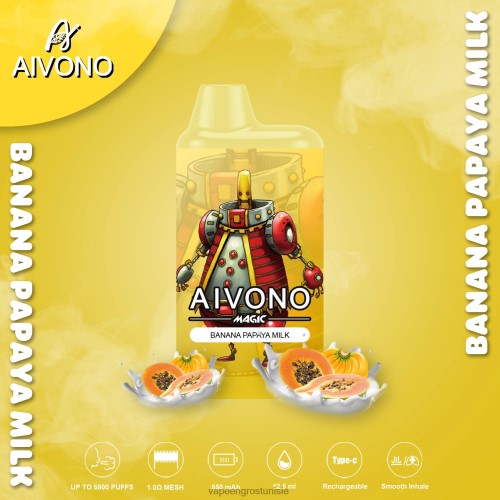 lait de banane et de papaye
