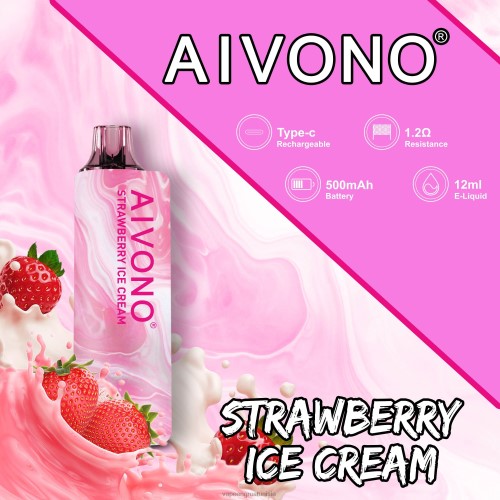 glace à la fraise