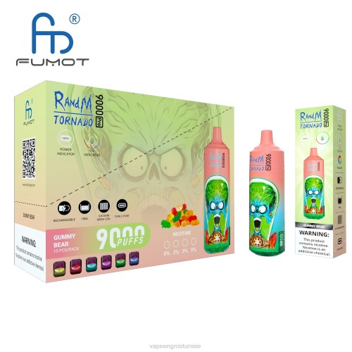Vape En Gros Tunisie - jetable NHPL2 RandM Tornado 9000 5%
