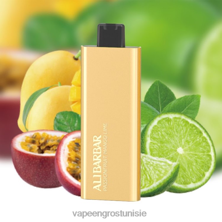 Cigarette Électronique Tunisie - Alibarbar Pandora 7000 vapes jetables fruit de la passion mangue citron vert 6N6RB58