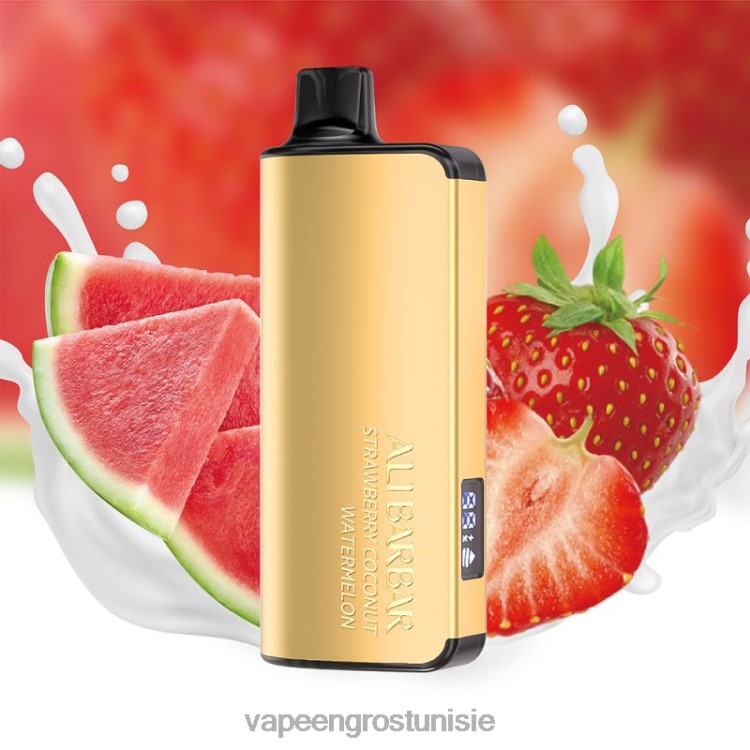 Vapoteuse En Gros - Alibarbar Ingot 20000 vapes jetables pastèque à la fraise et à la noix de coco 6N6RB43