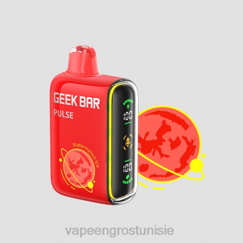 Cigarette Électronique Jetable Tunisie - glace à la pastèque NHPL80 GEEK BAR Pulse édition planète 7500 bouffées/15000 bouffées