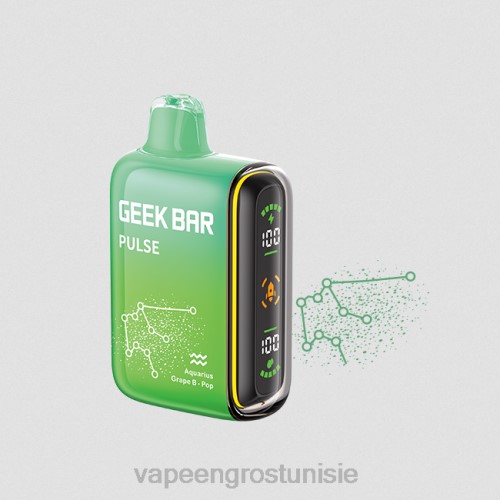 Vape En Gros - coup de raisin pop NHPL71 GEEK BAR Pulse édition zodiaque 7500 bouffées/15000 bouffées