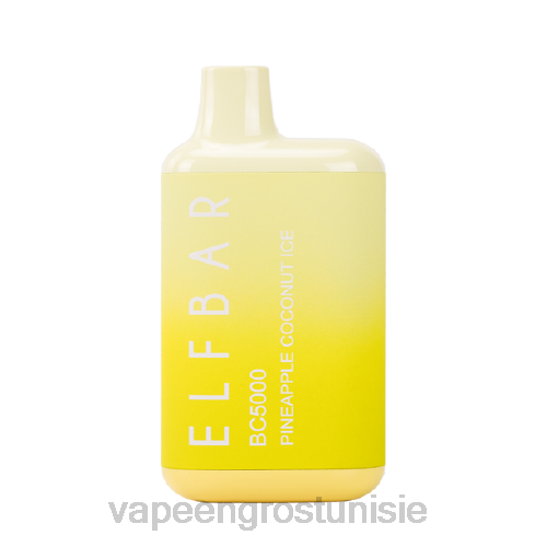 Cigarette Électronique Prix - glace à l'ananas et à la noix de coco NHPL305 ELFBAR BC5000