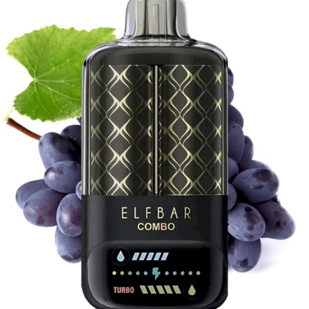 Cigarette Électronique Jetable - Elf Bar Combo 25000 boisson aux raisins et à la marie 868N07