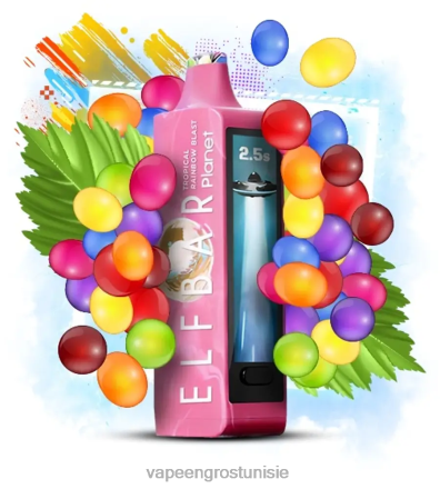 explosion arc-en-ciel tropical