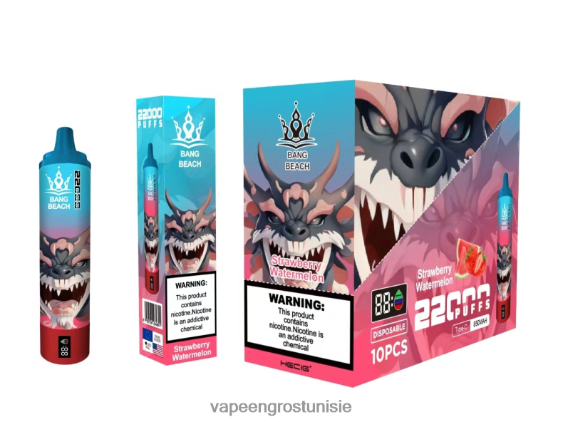 Vapoteuse En Gros - Bang Beach Écran intelligent de 22 000 bouffées pastèque fraise LV0DLZ23