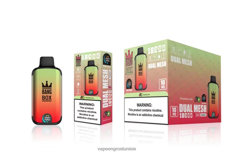 Cigarette Electronique Grossiste - Bang Box 18000 bouffées fraise-kiwi LV0DLZ92