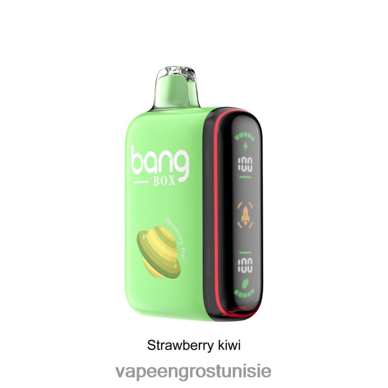 Cigarette Électronique Jetable - Bang Box Affichage de puissance intelligent de 9 000 à 18 000 bouffées fraise-kiwi LV0DLZ27