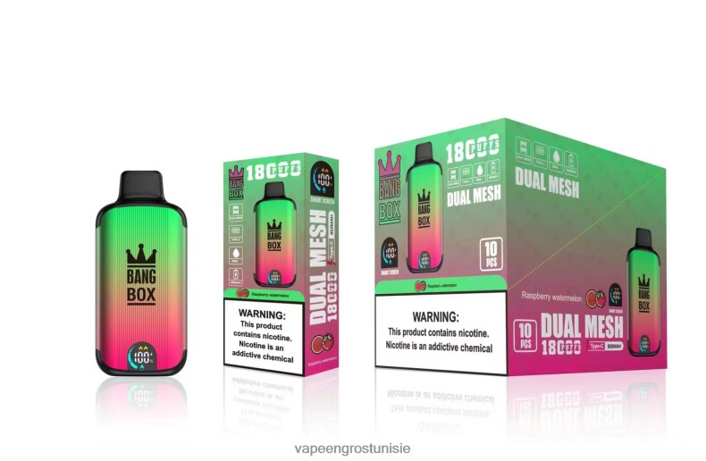 Cigarette Électronique Jetable Prix - Bang Box 18000 bouffées pastèque framboise LV0DLZ97