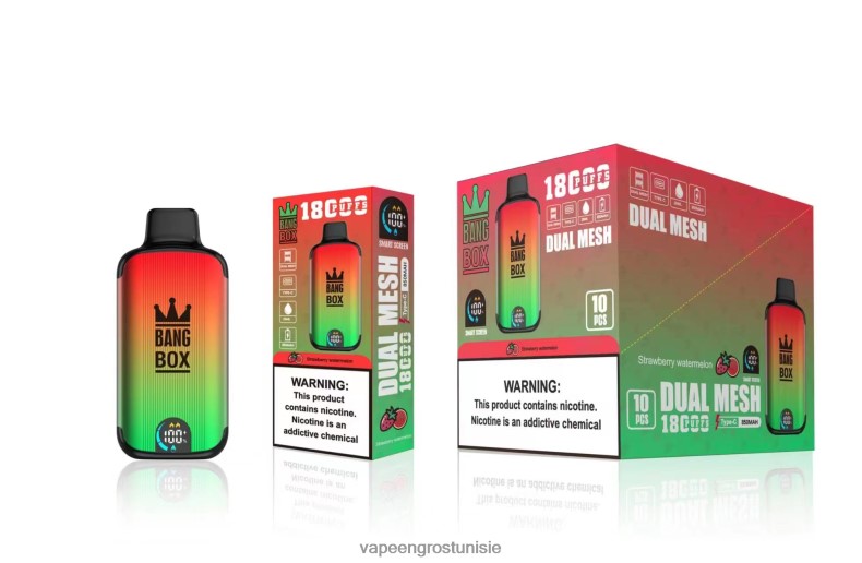 Cigarette Électronique Jetable Tunisie - Bang Box 18000 bouffées pastèque fraise LV0DLZ88