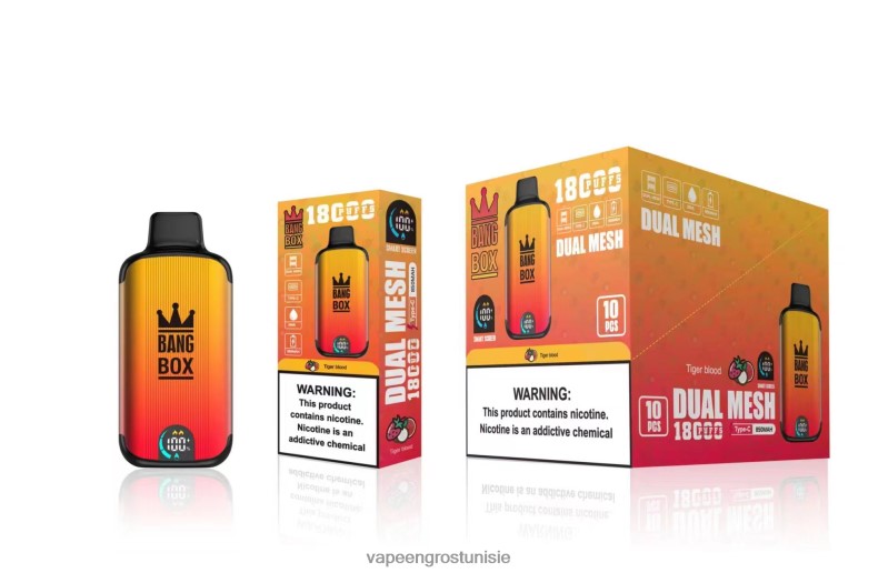 Cigarette Électronique Prix Tunisie - Bang Box 18000 bouffées sang de tigre LV0DLZ94