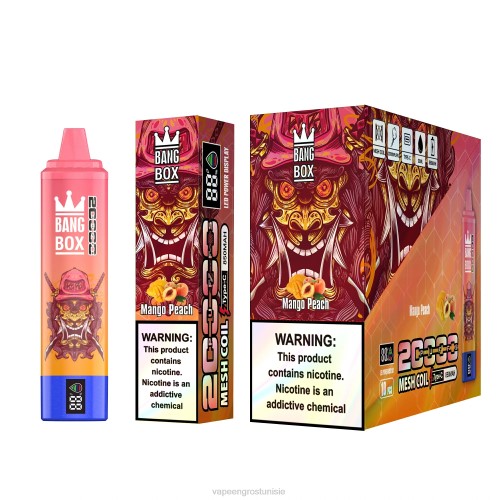 Cigarette Électronique Tunisie - pêche à la mangue NHPL128 Bang Box 20000