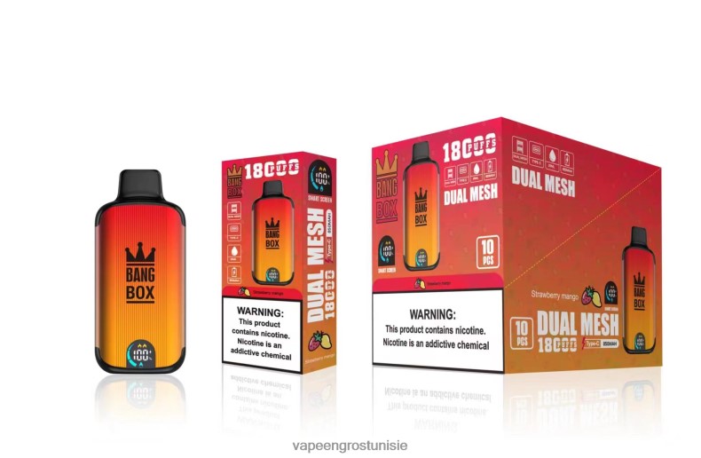 Vape En Gros - Bang Box 18000 bouffées mangue fraise LV0DLZ99