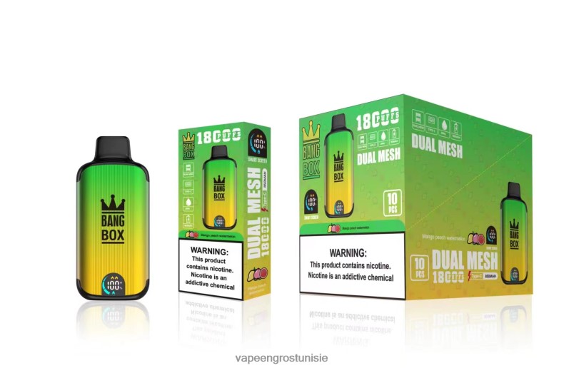 Vape En Gros - Bang Box 18000 bouffées mangue pêche pastèque LV0DLZ89