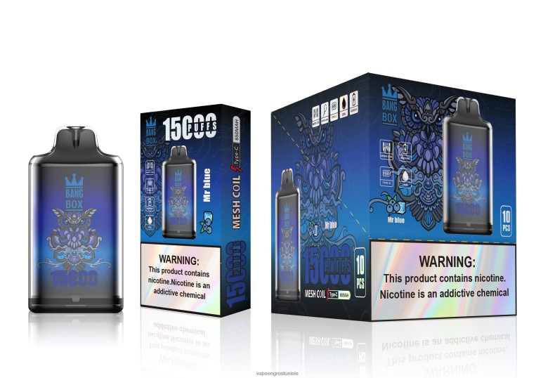 Vape En Gros - Bang Box s1-15000 bouffées monsieur bleu LV0DLZ109