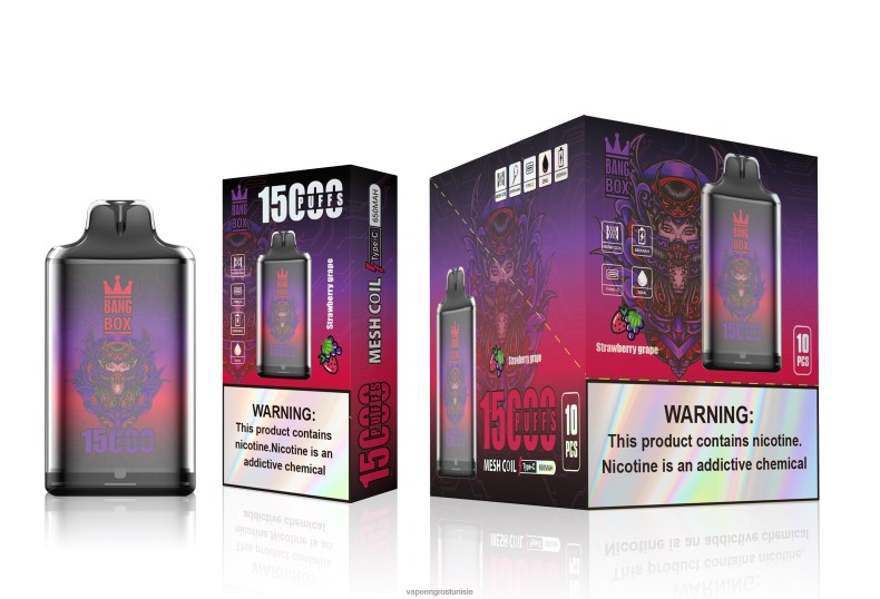 Vapoteuse En Gros - Bang Box s1-15000 bouffées raisin fraise LV0DLZ111