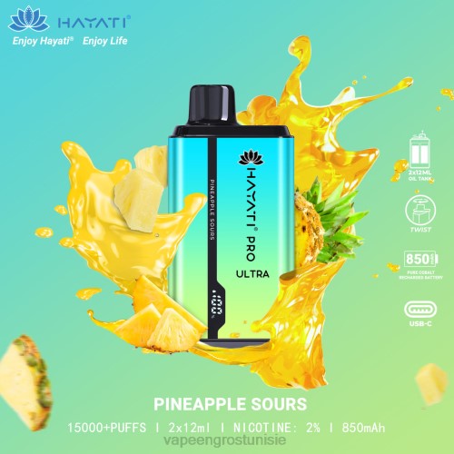 Cigarette Électronique Tunisie - ananas aigre NHPL228 Hayati Pro Ultra