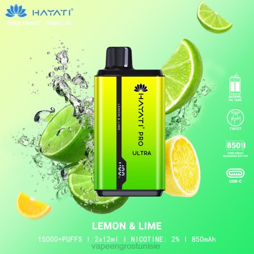 Cigarette Électronique Tunisie - citron vert NHPL208 Hayati Pro Ultra