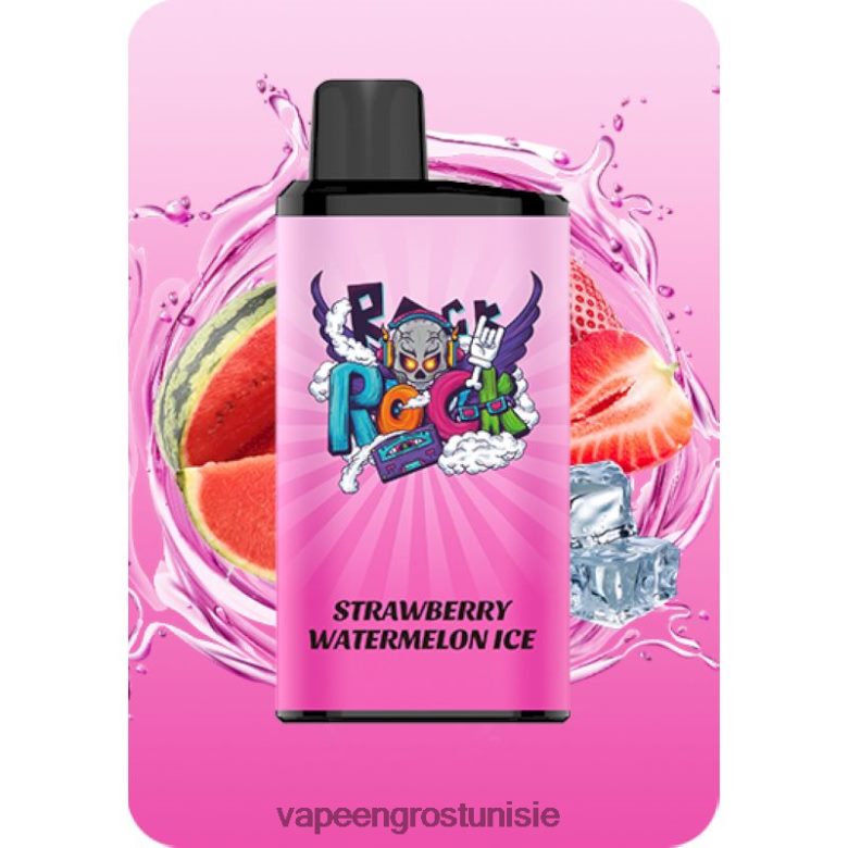 glace à la fraise et à la pastèque
