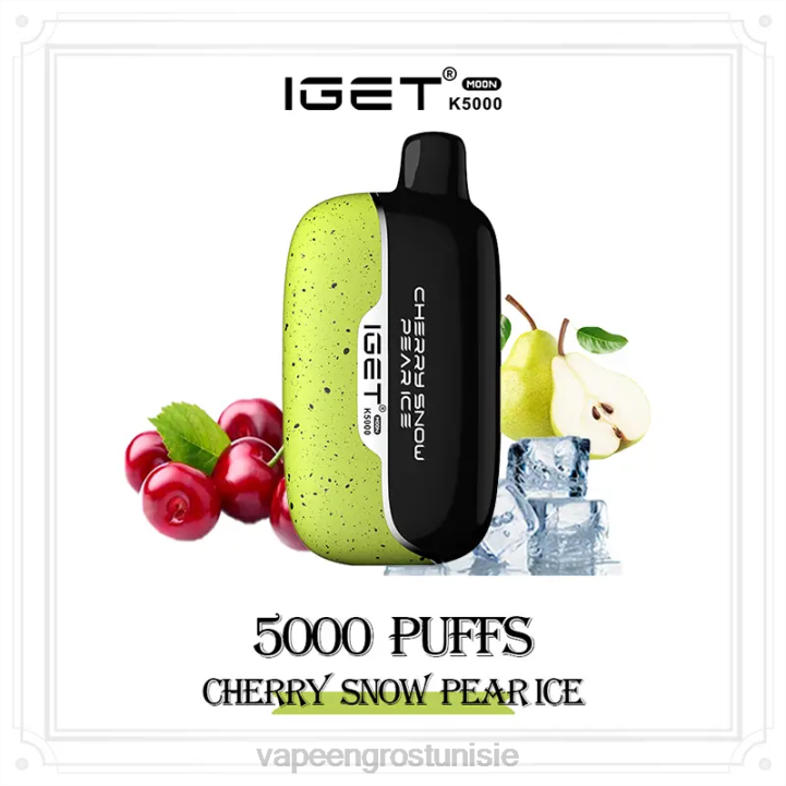 glace à la cerise et à la poire des neiges