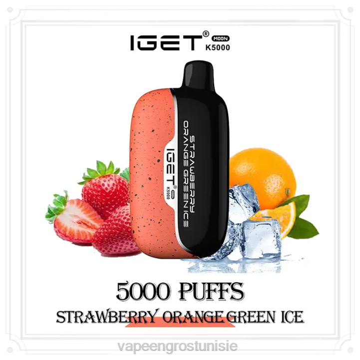 fraise orange vert glace