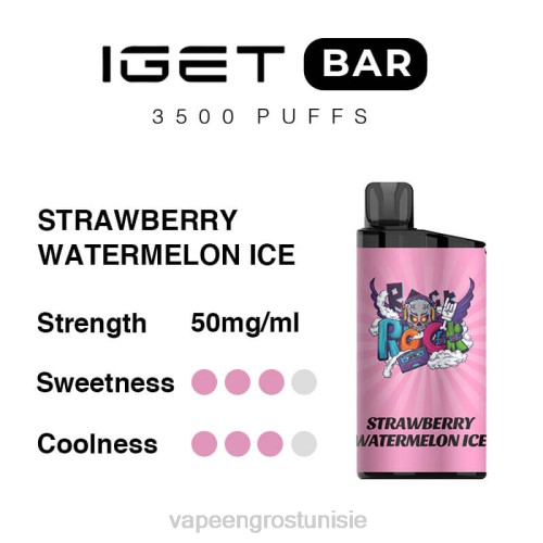 glace à la fraise et à la pastèque