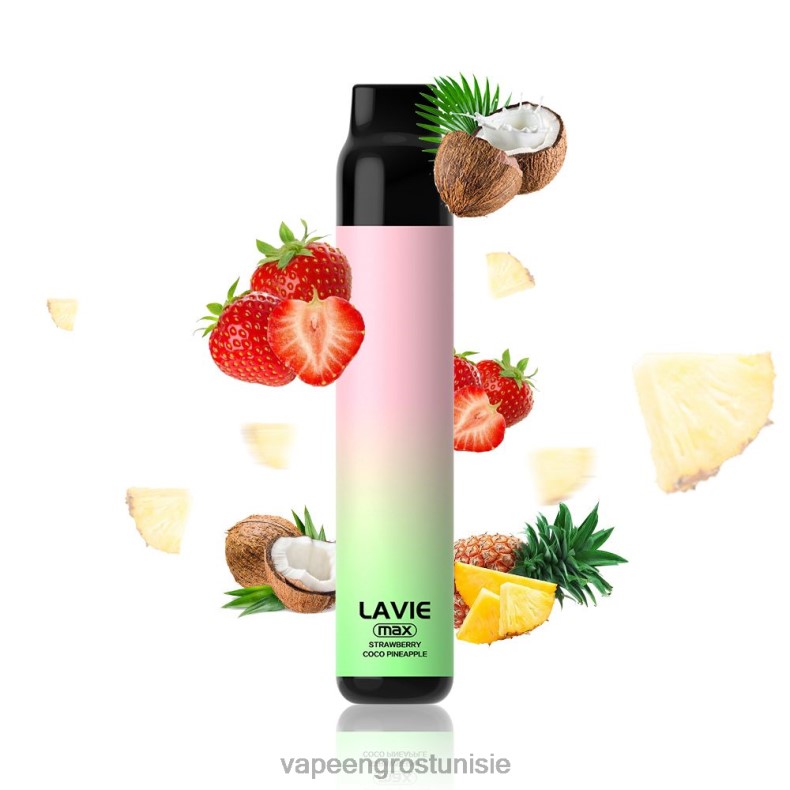 Vapoteuse En Gros - LAVIE BAR 5000 bouffées - maximum 80XZV283 fraise coco pomme