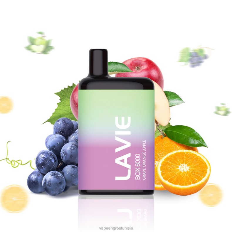 Vape En Gros Tunisie - LAVIE BOX 6000 bouffées 80XZV202 raisin orange pomme
