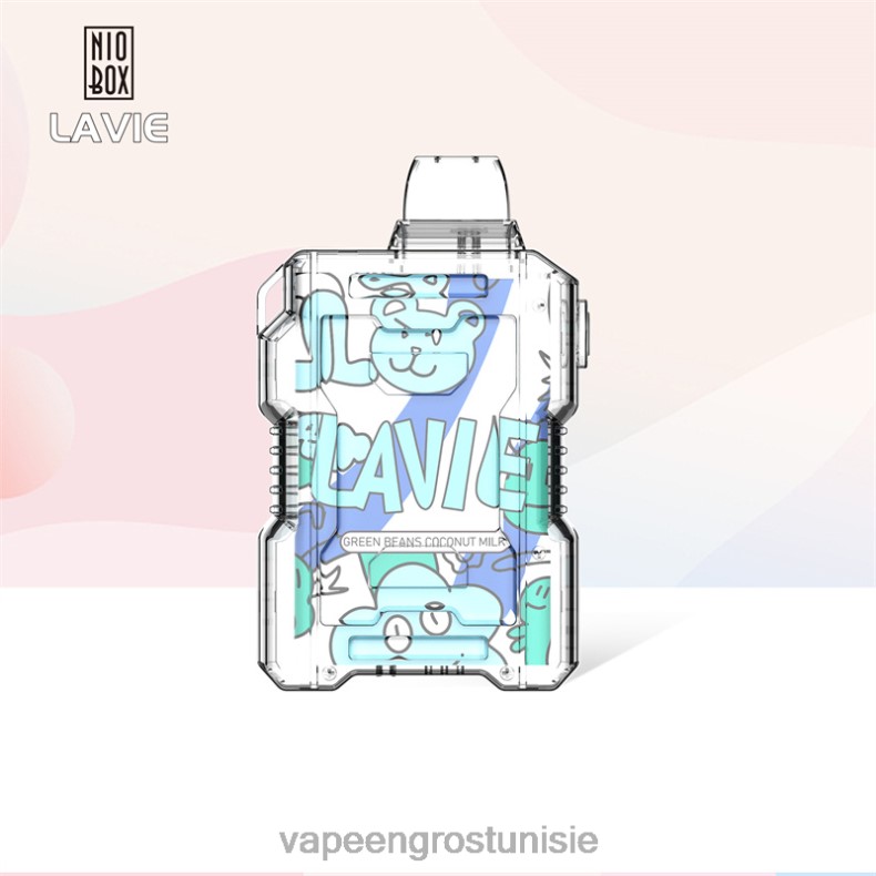 Cigarette Électronique Tunisie - LAVIE NIO BOX 9000 bouffées 80XZV188 haricots verts, lait de coco