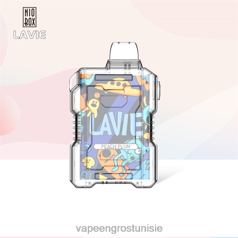 Cigarette Électronique Tunisie - LAVIE NIO BOX 9000 bouffées 80XZV198 pêche prune