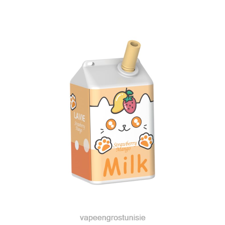 Vape En Gros Tunisie - LAVIE MILK 7000 bouffées 80XZV182 mangue fraise