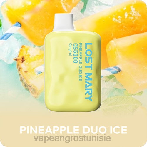 Cigarette Électronique Tunisie - glace duo d\'ananas NHPL508 LOST MARY OS5000 0 mg/ml
