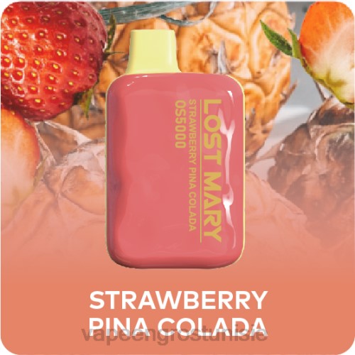 Vape En Gros - pina colada aux fraises NHPL501 LOST MARY OS5000