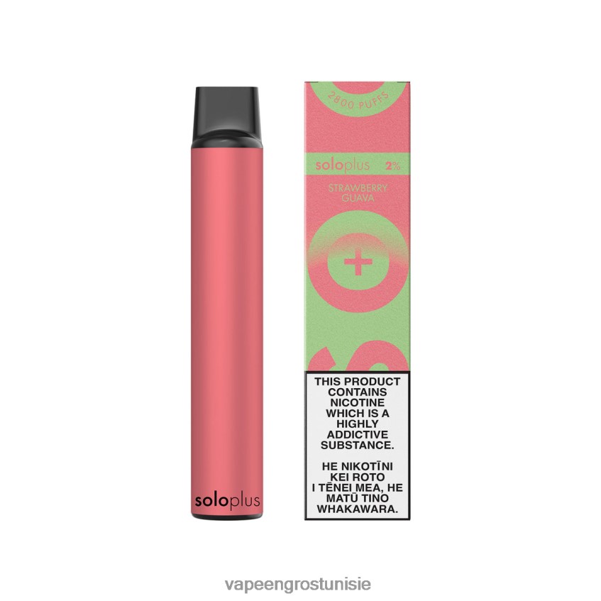 Cigarette Électronique Jetable - Solo Plus collection paradis de vape jetable goyave aux fraises RXDR4D37