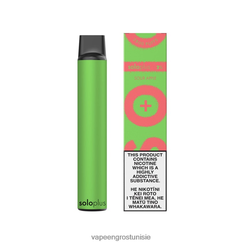 Cigarette Électronique Jetable Tunisie - Solo Plus vape jetable pomme aigre RXDR4D30