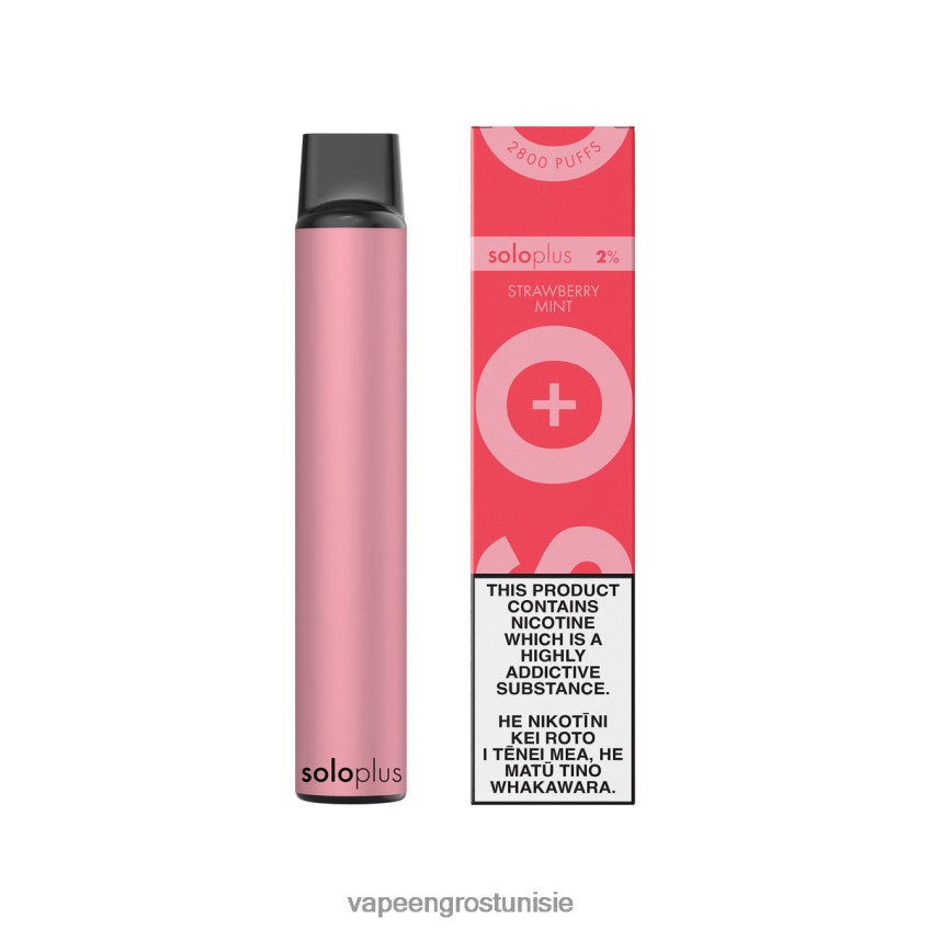 Cigarette Électronique Prix Tunisie - Solo Plus vape jetable fraise menthe RXDR4D26