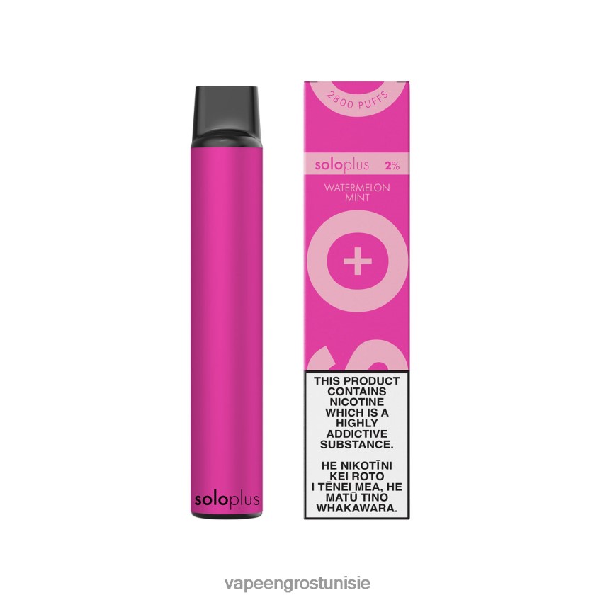 Cigarette Électronique Tunisie - Solo Plus vape jetable menthe pastèque RXDR4D28