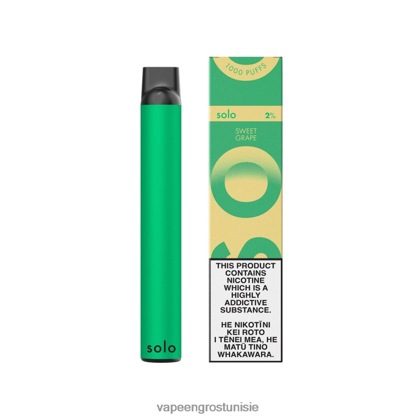 Cigarette Électronique Jetable Tunisie - Solo collection paradis de vape jetable raisin doux RXDR4D20
