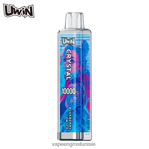 Cigarette Électronique Jetable Prix - UWIN CRYSTAL 10000 vapes jetables myrtille sur glace ZP24RX4